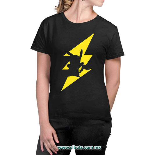 Playera Mujer Pokemon Pikachu