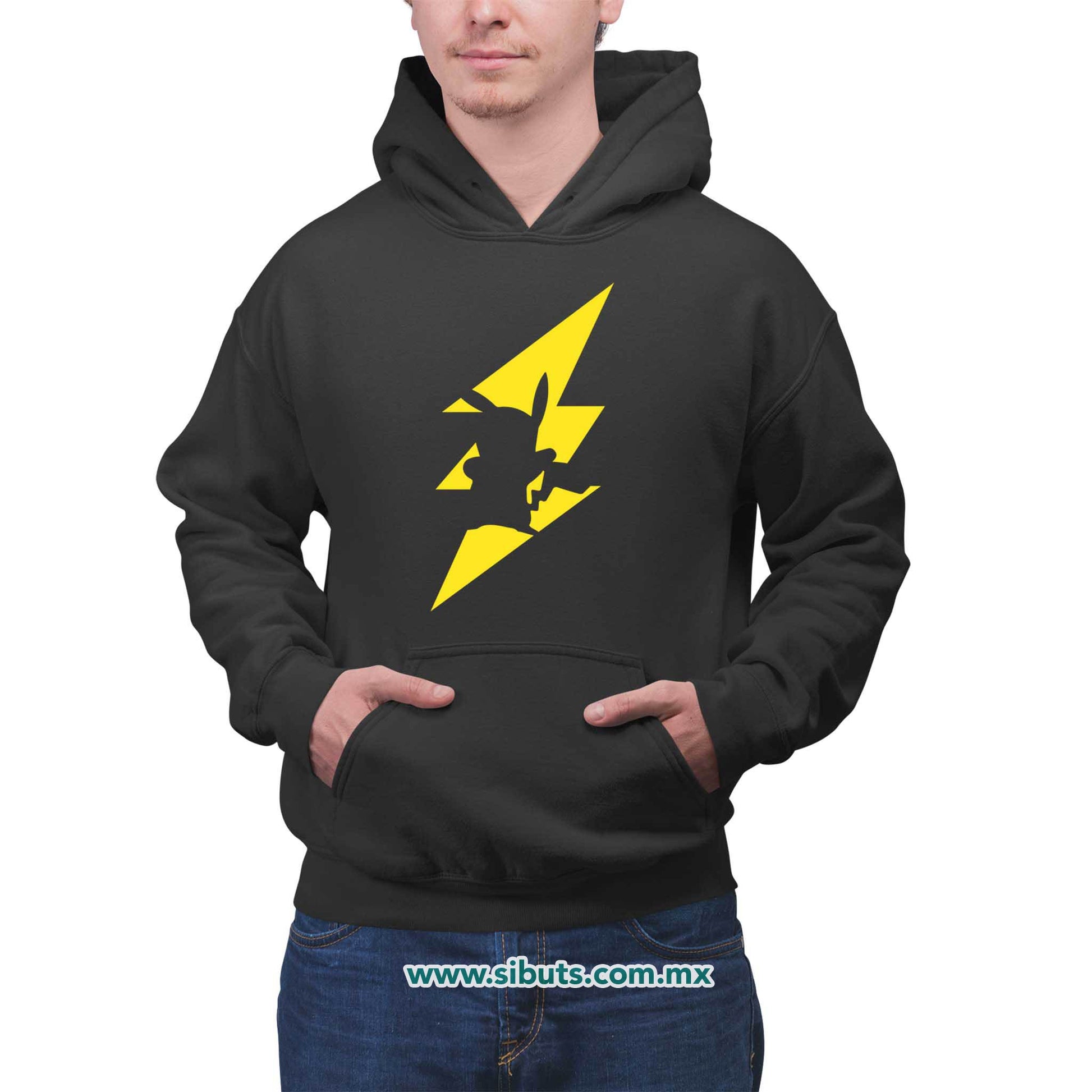 Sudadera Hombre Gorro Pokemon Pikachu