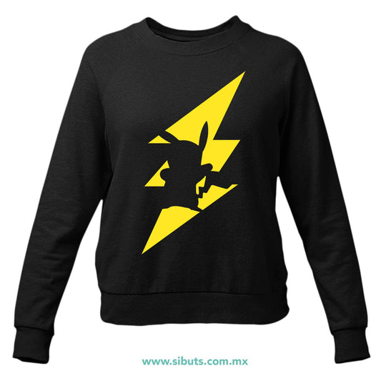 Sudadera Mujer Cuello Redondo Pokemon Pikachu