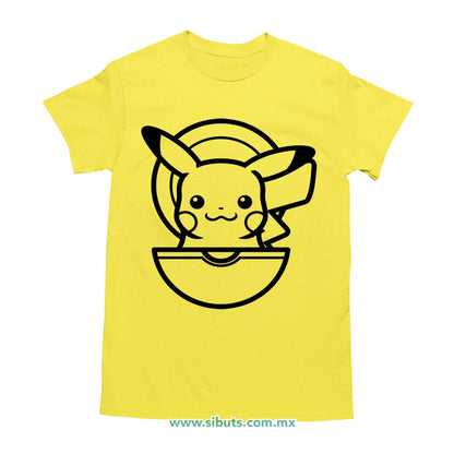 Playera Hombre Pokemon Pikachu Point