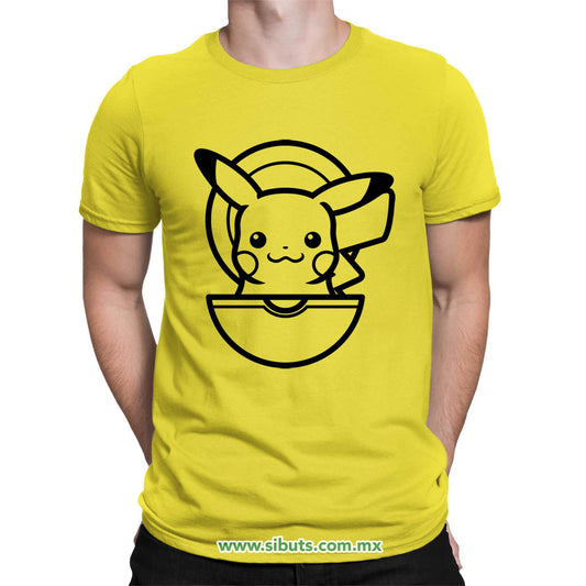 Playera Hombre Pokemon Pikachu Point