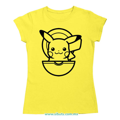 Playera Mujer Pokemon Pikachu Point