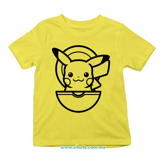 Playera Niño Pokemon Pikachu Element