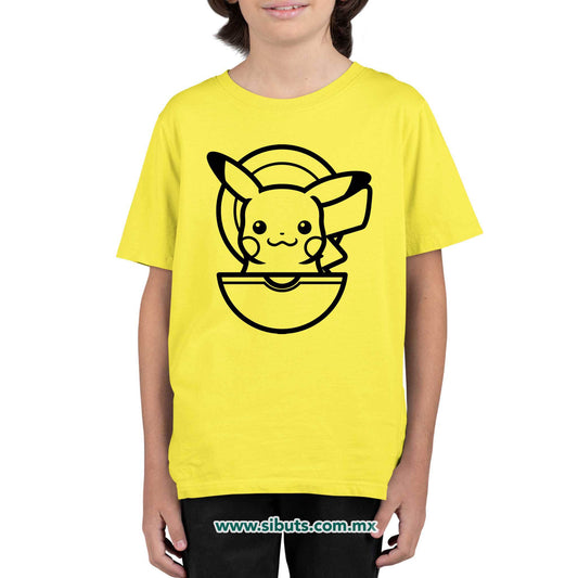 Playera Niño Pokemon Pikachu Element