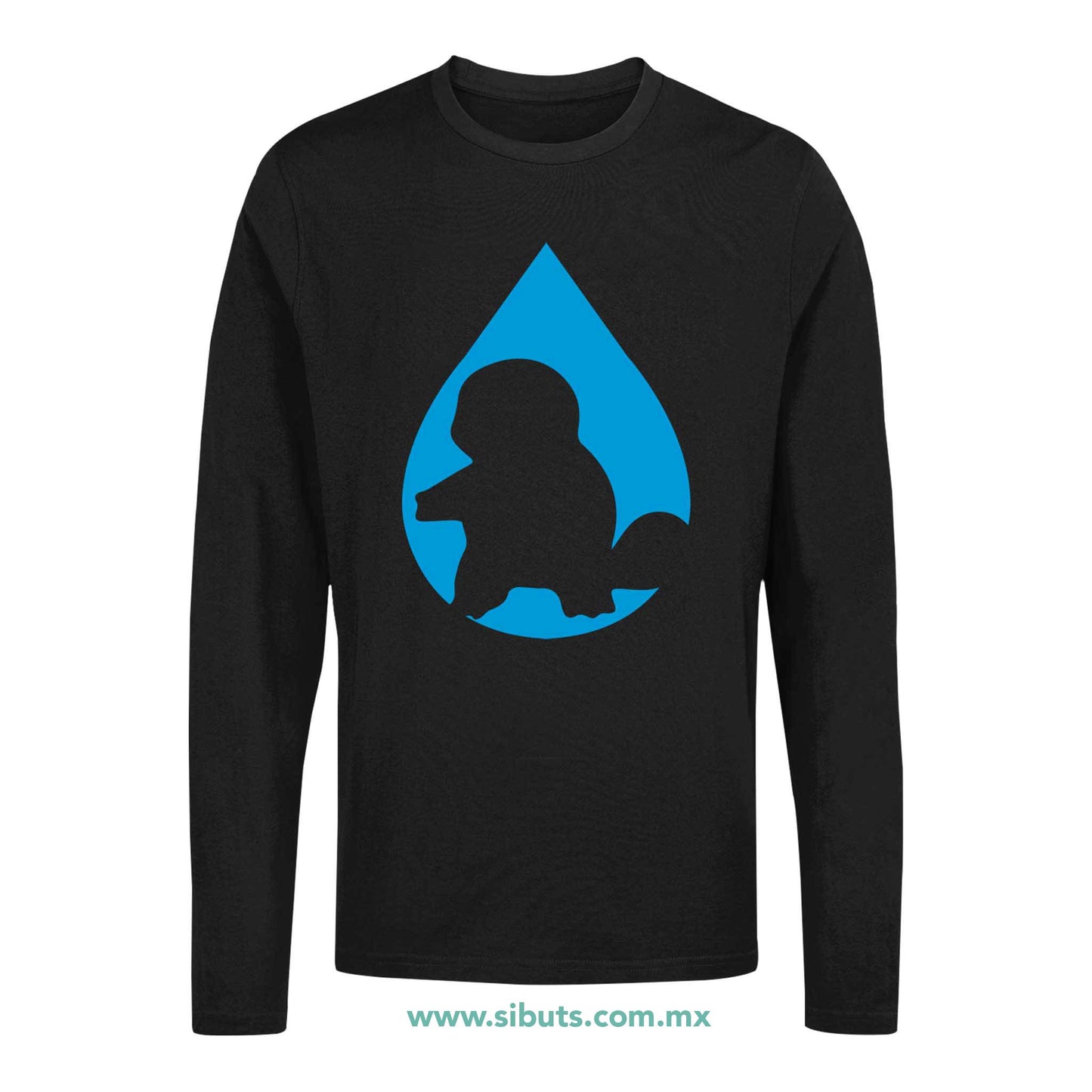 Playera Hombre Manga Larga Pokemon Squirttle