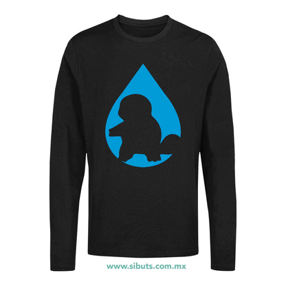 Playera Hombre Manga Larga Pokemon Squirttle