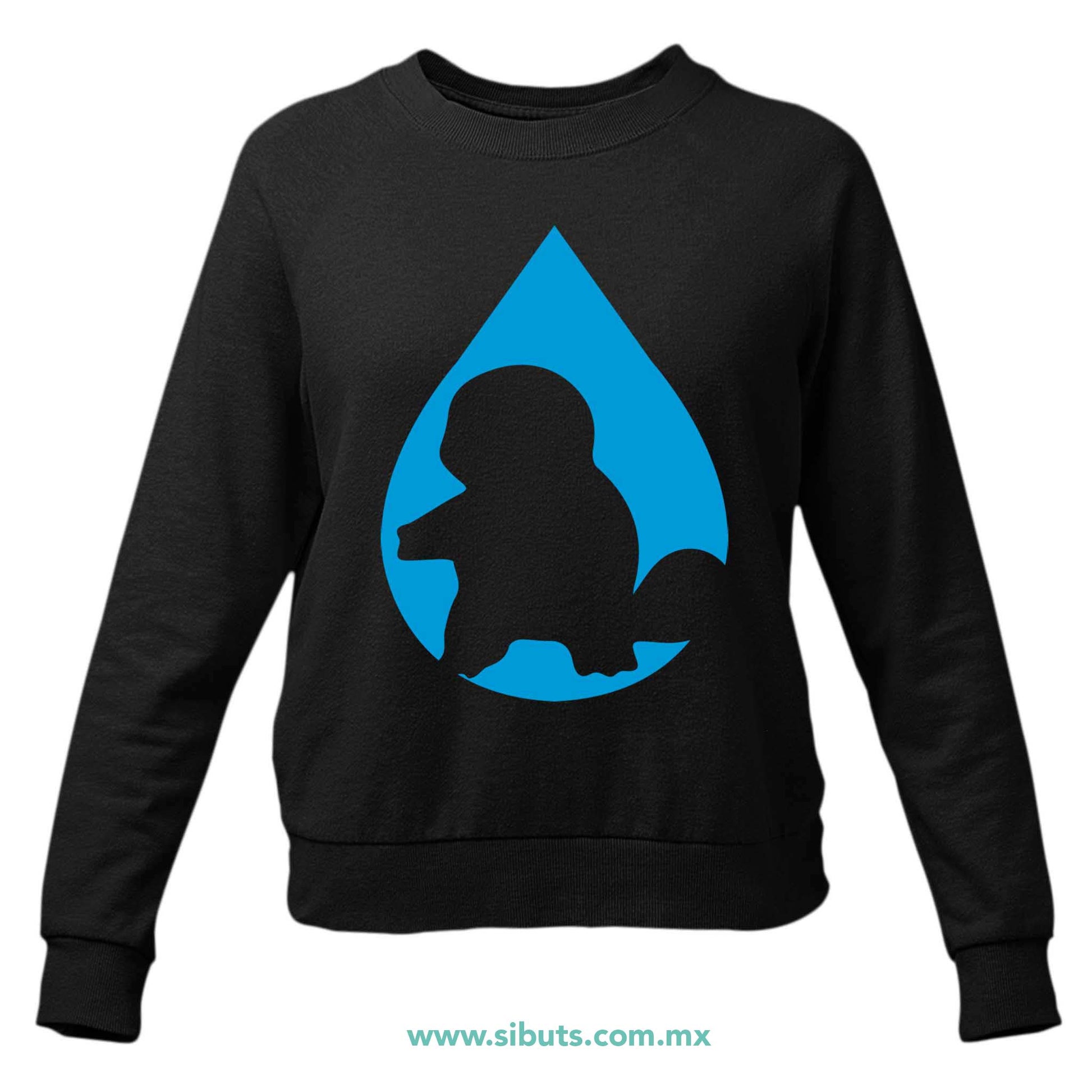 Sudadera Mujer Cuello Redondo Pokemon Squirttle
