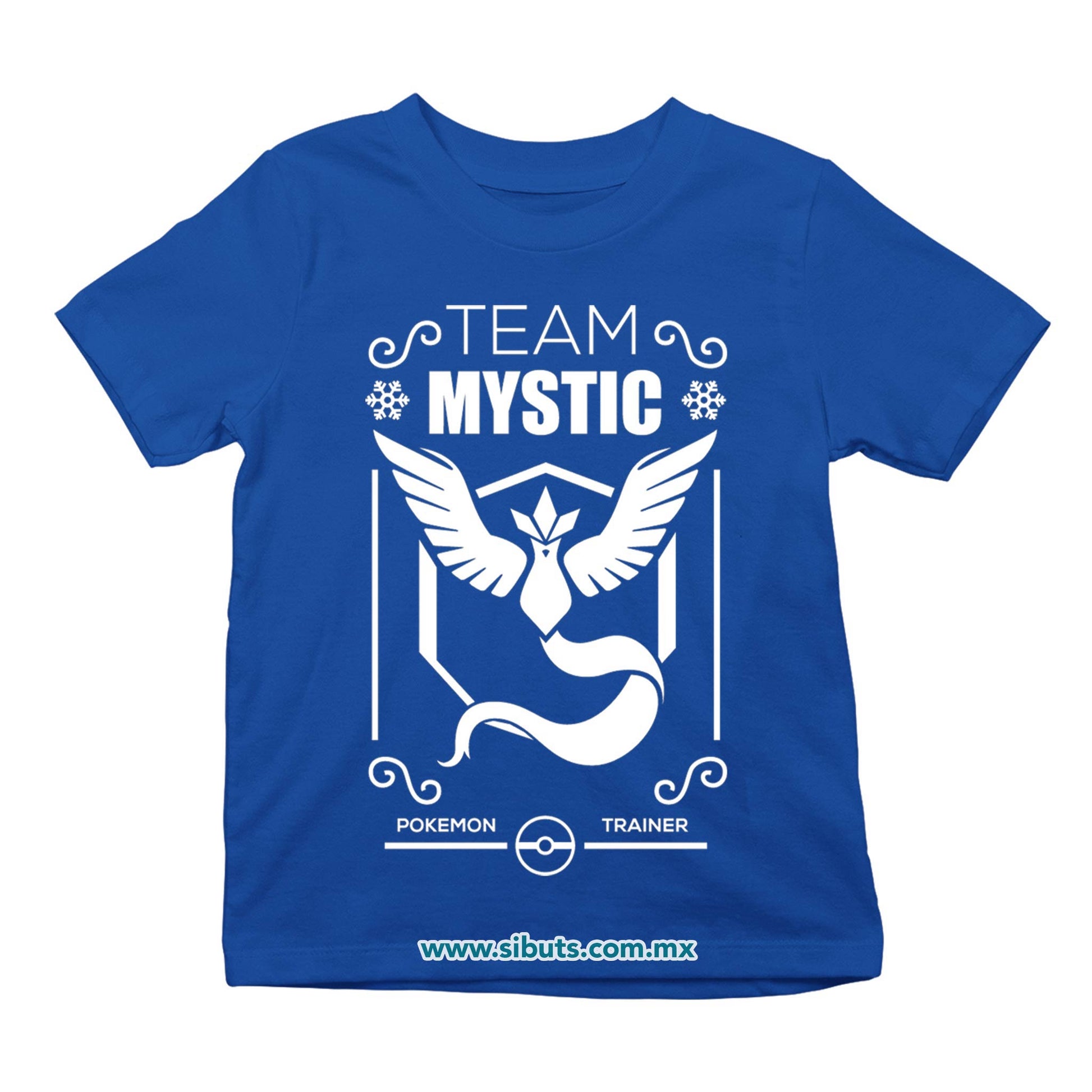 Playera Niño Pokemon Team Mystic Azul