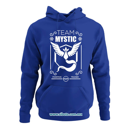 Sudadera Mujer Gorro Pokemon Team Mystic Azul