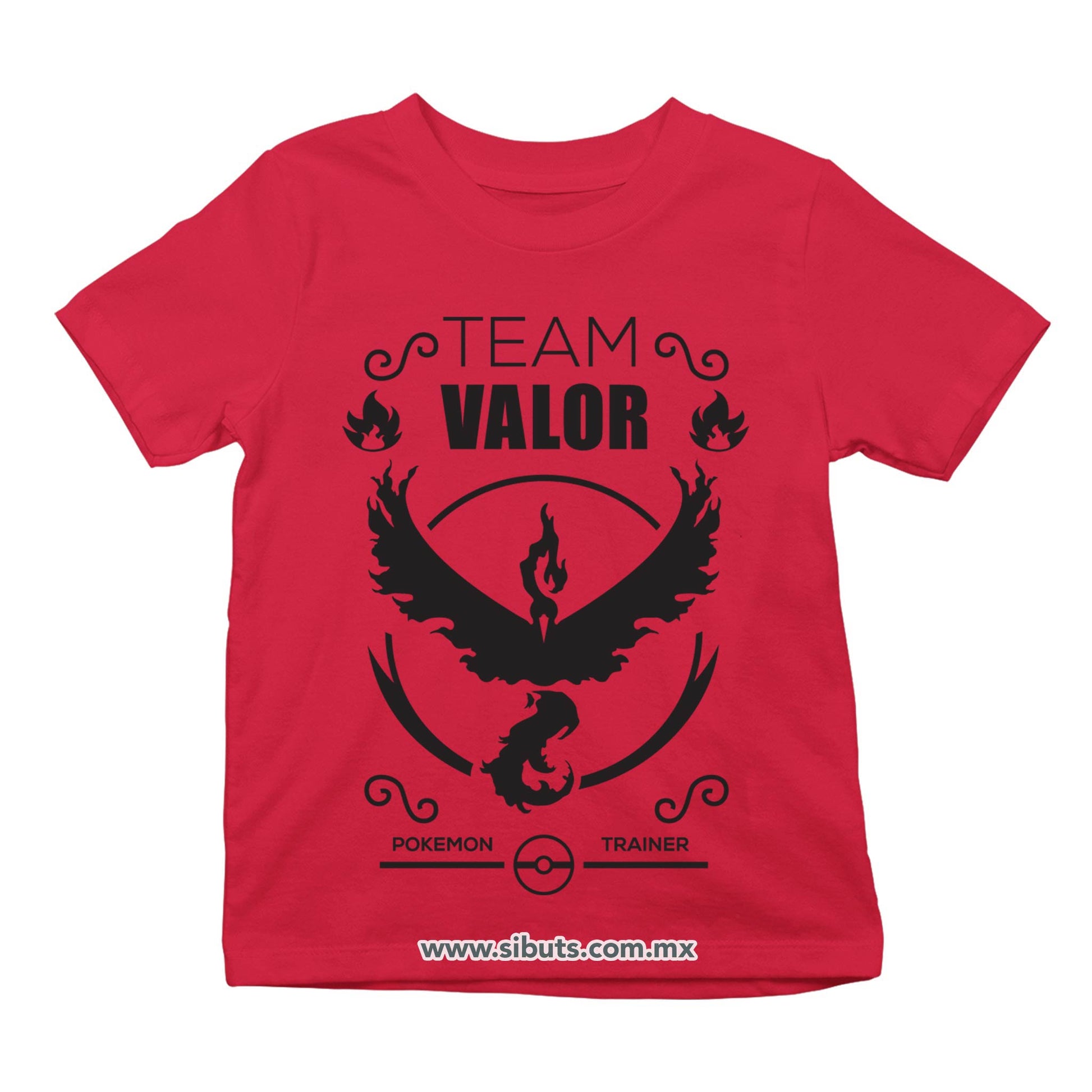 Playera Niño Pokemon Go Team Valor Rojo