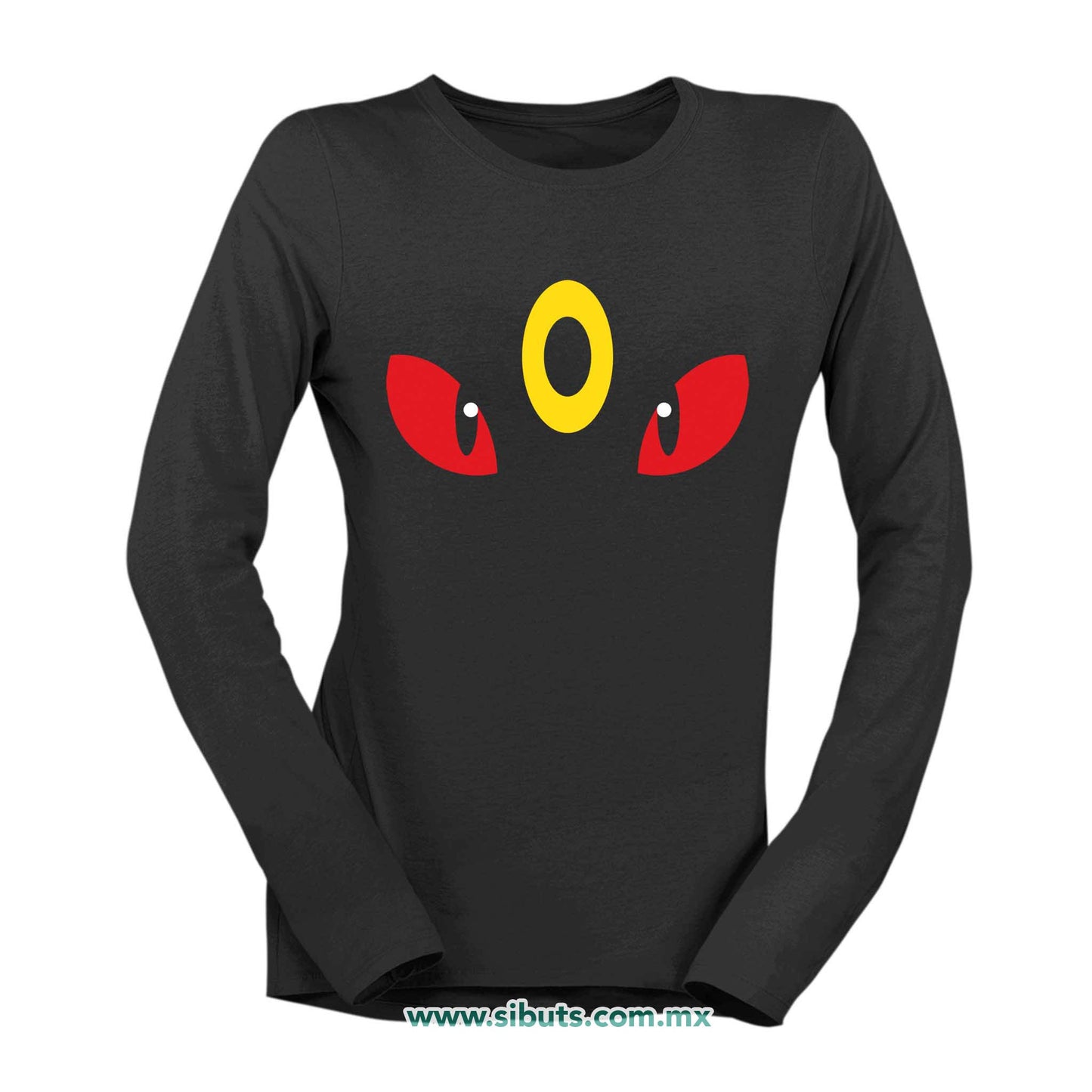 Playera Mujer Manga Larga Pokemon Umbreon