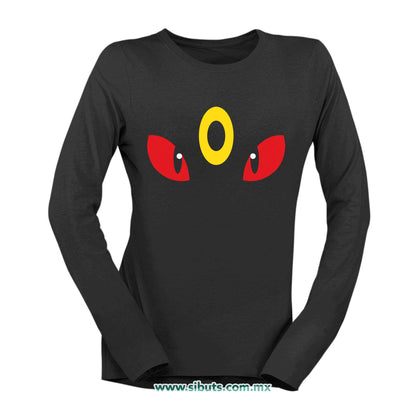 Playera Mujer Manga Larga Pokemon Umbreon