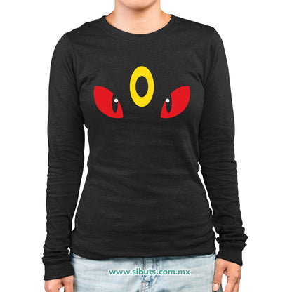 Playera Mujer Manga Larga Pokemon Umbreon