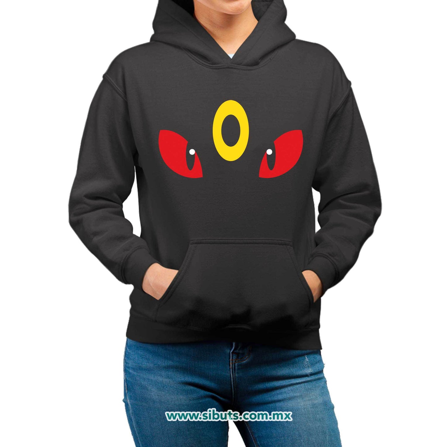 Sudadera Mujer Gorro Pokemon Umbreon
