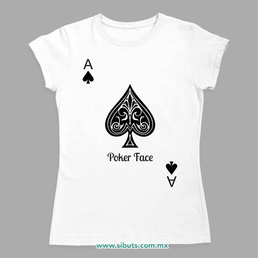 Playera Mujer Poker Face
