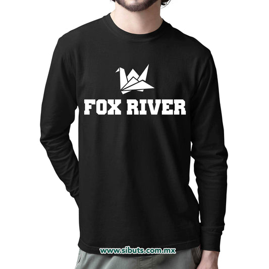 Playera Hombre Manga Larga Prison Break Fox River