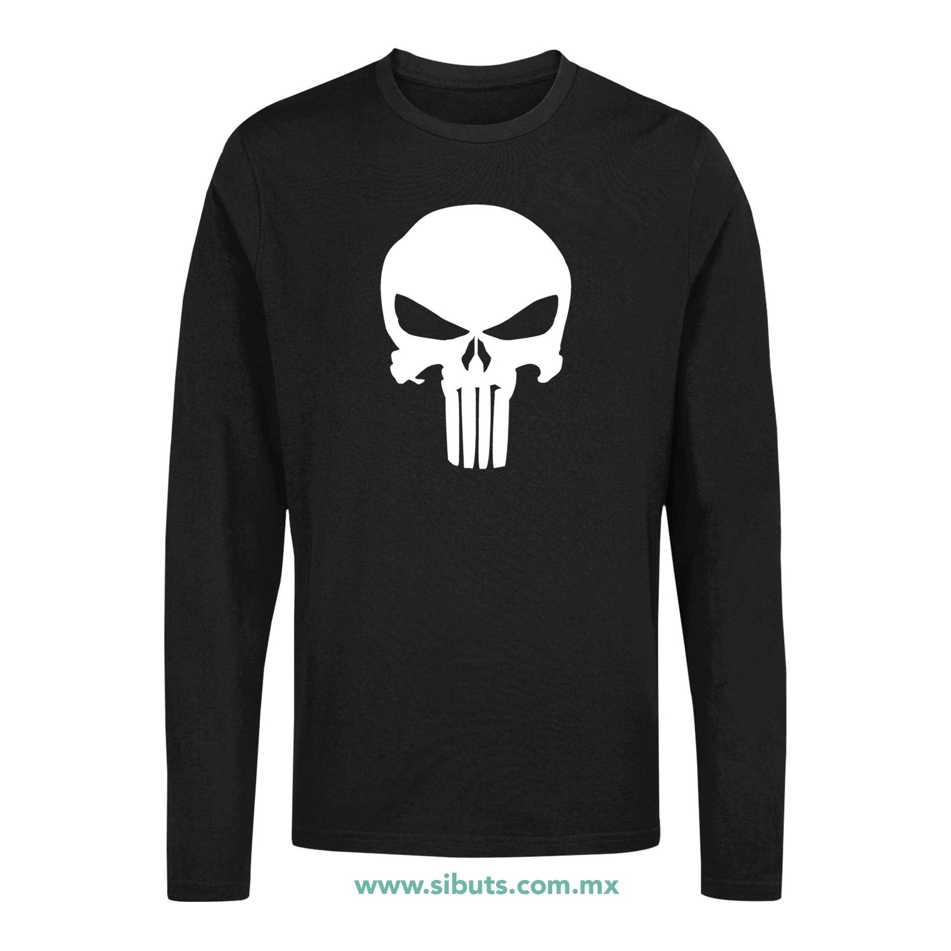 Playera Hombre Manga Larga The Punisher