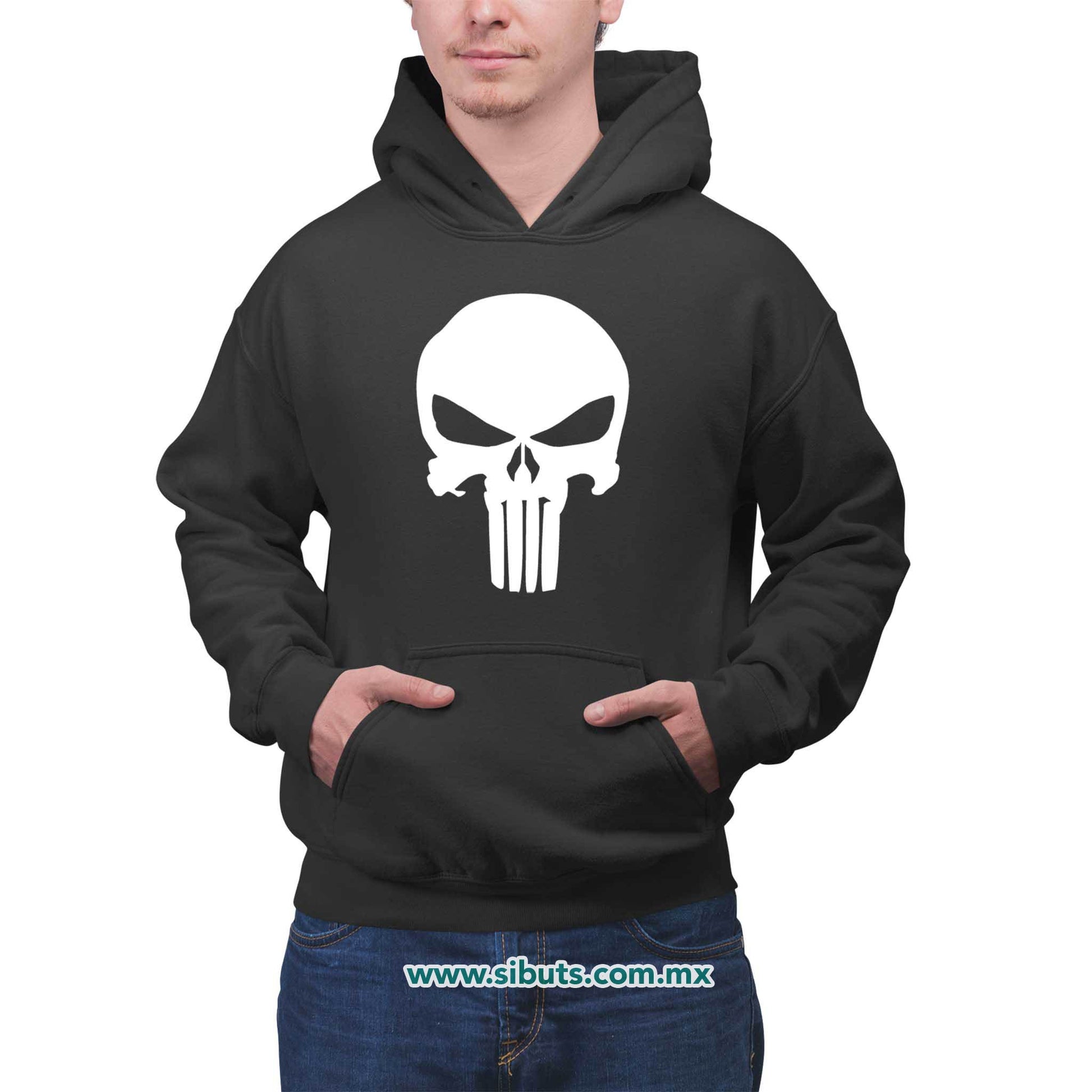 Sudadera Hombre Gorro The Punisher