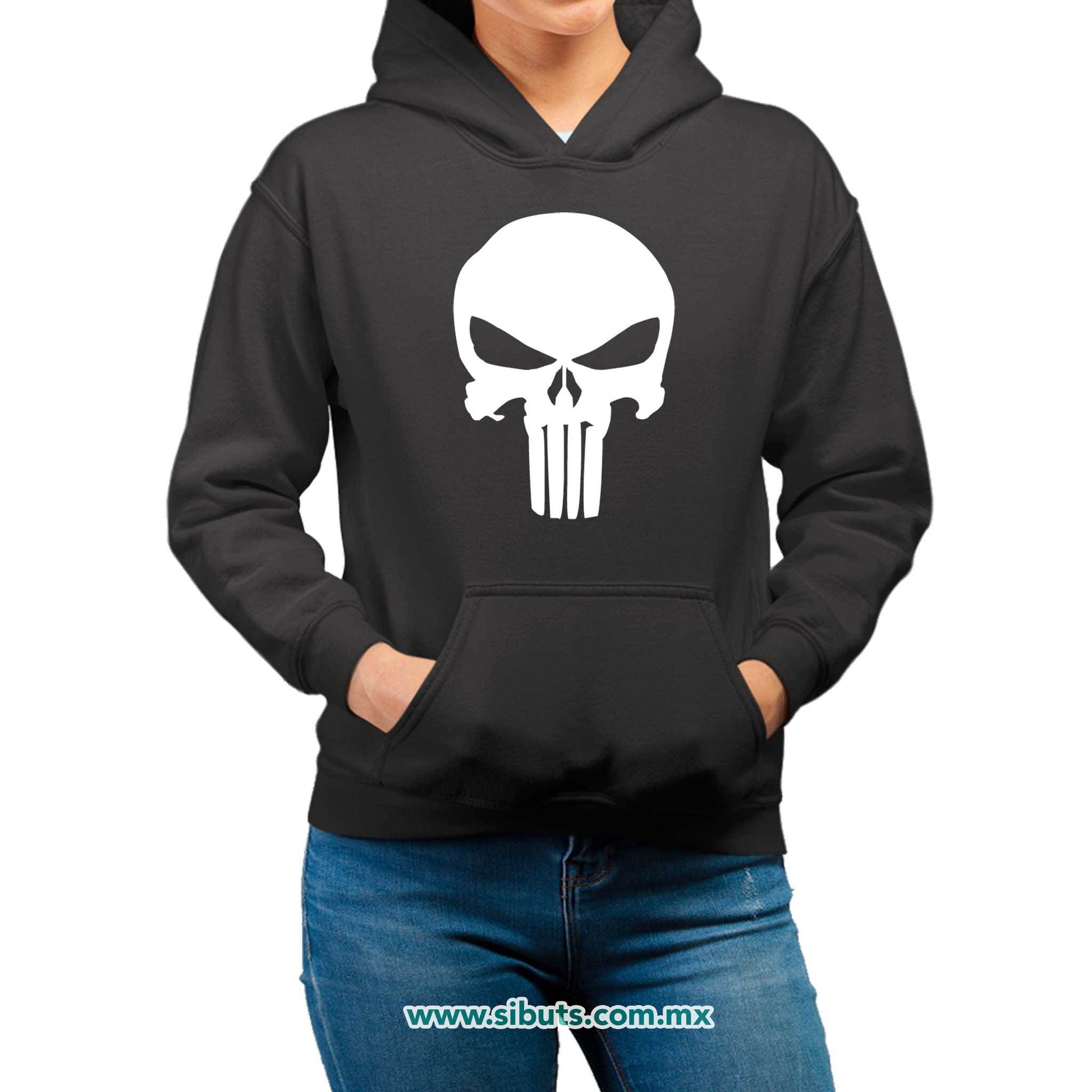 Sudadera Mujer Gorro The Punisher