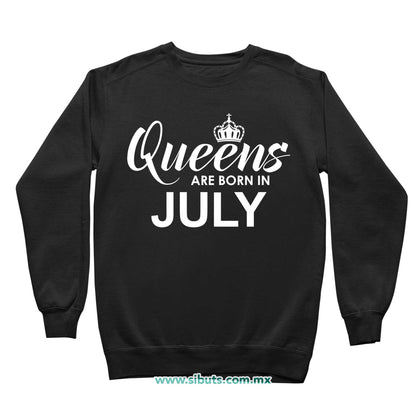 Sudadera Niño Cuello Redondo Las Reinas Nacieron En Julio
