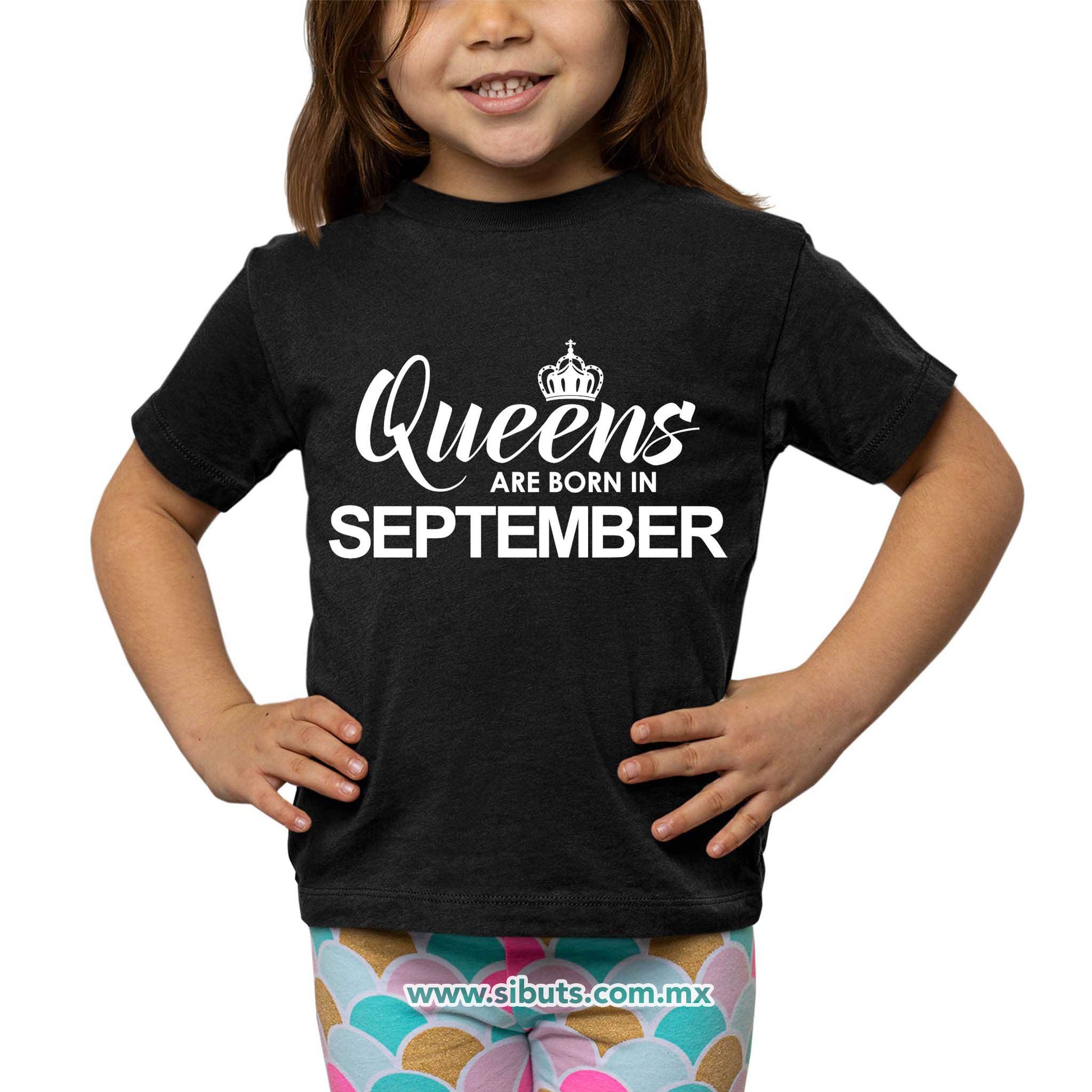 Playera Niño Las Reinas Nacieron En Septiembre