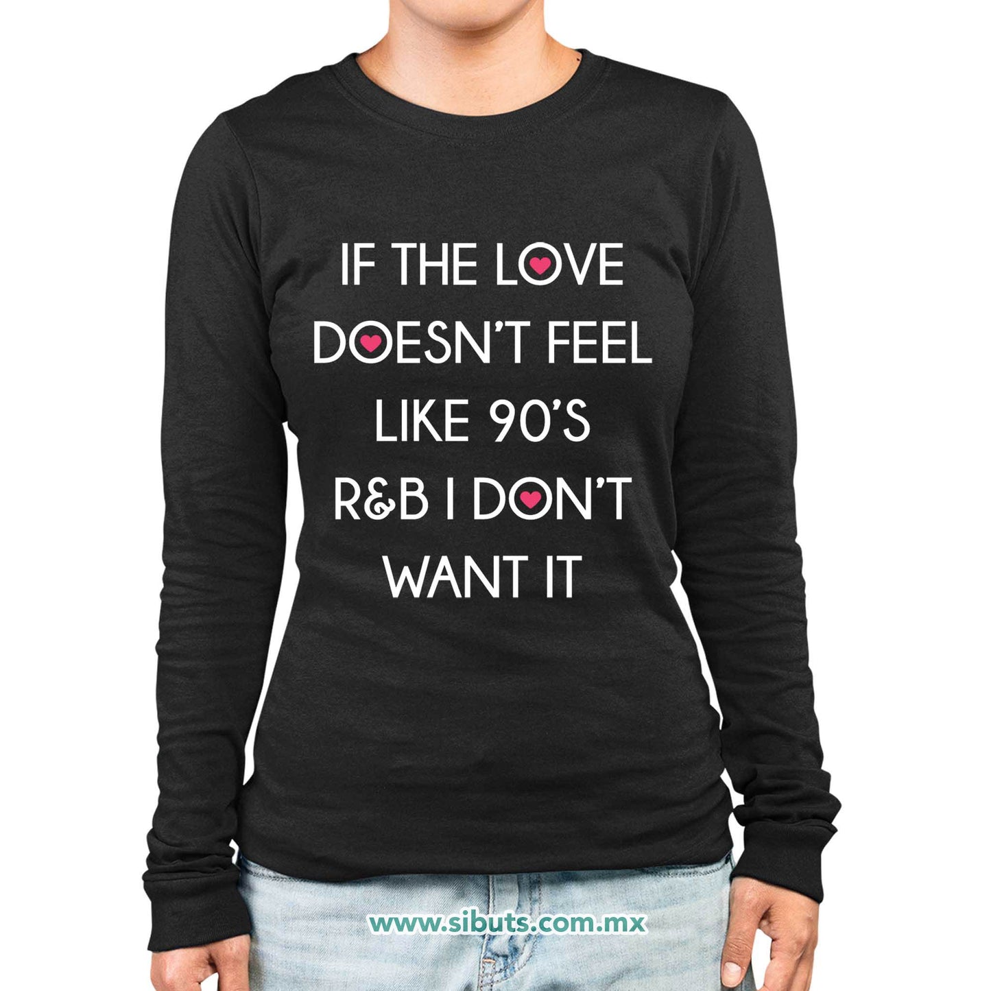 Playera Mujer Manga Larga Gossip Girl Frase If The Love