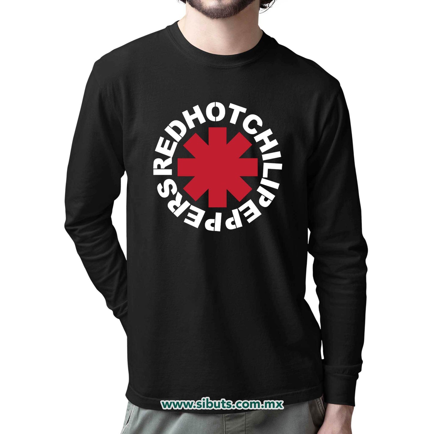 Playera Hombre Manga Larga Red Hot Chili Peppers
