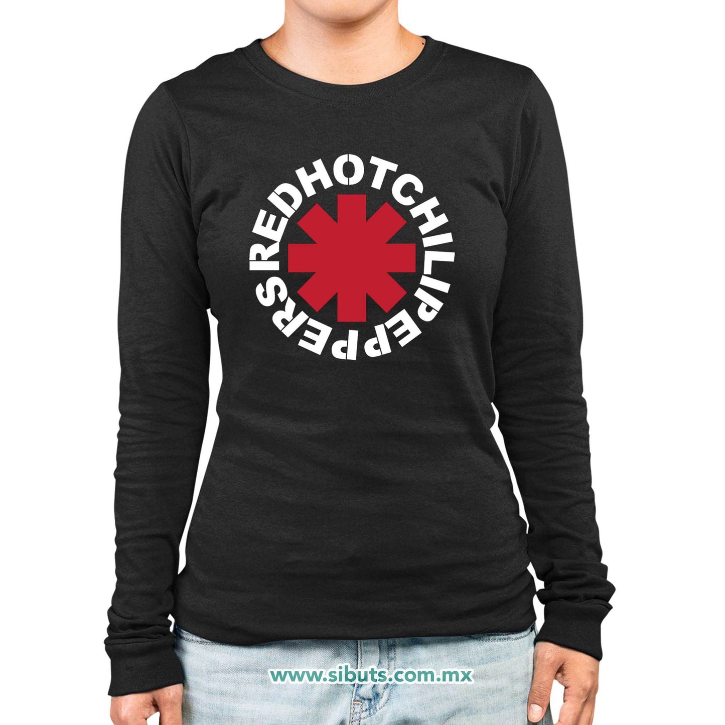 Playera Mujer Manga Larga Red Hot Chili Peppers