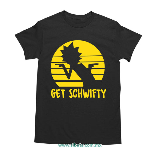 Playera Hombre Rick And Morty Get Schwifty