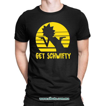 Playera Hombre Rick And Morty Get Schwifty
