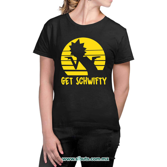 Playera Mujer Rick And Morty Get Schwifty