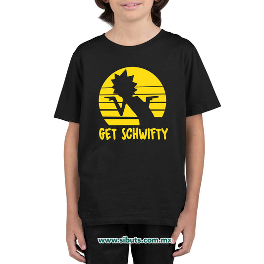 Playera Niño Rick And Morty Get Schwifty