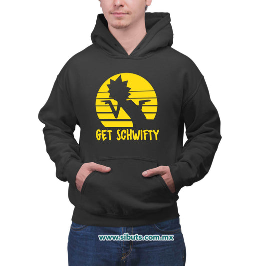 Sudadera Hombre Gorro Rick And Morty Get Schwifty