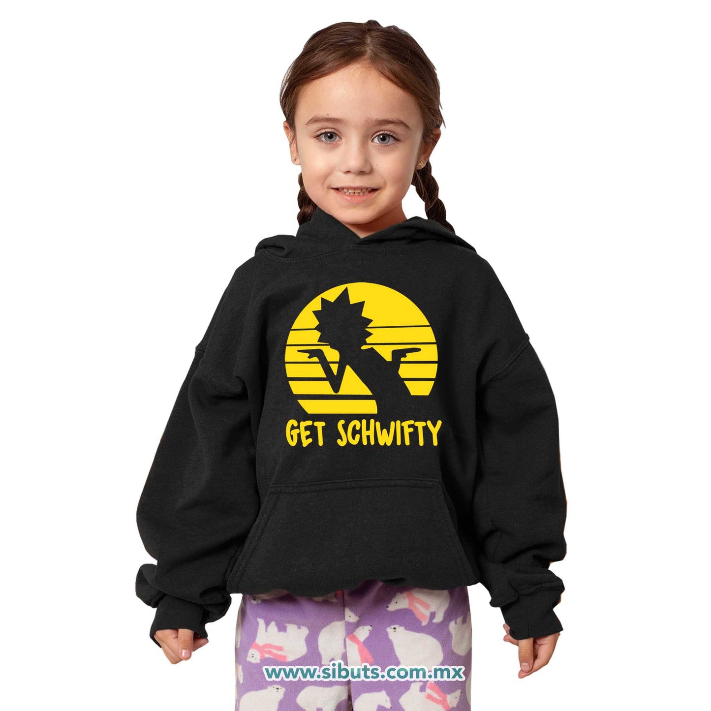 Sudadera Niño Gorro Rick And Morty Get Schwifty