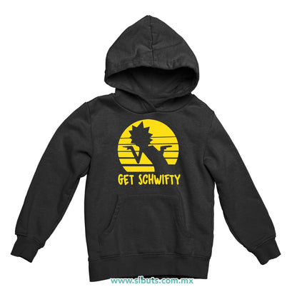 Sudadera Niño Gorro Rick And Morty Get Schwifty