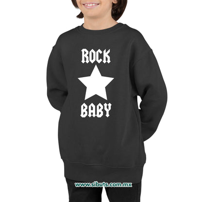 Sudadera Niño Cuello Redondo Rock Baby