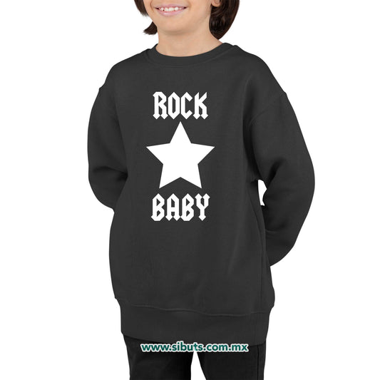 Sudadera Niño Cuello Redondo Rock Baby