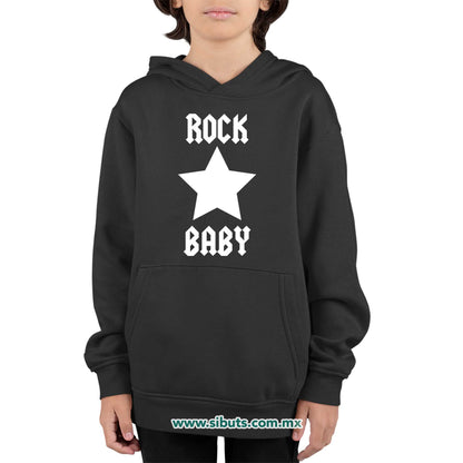 Sudadera Niño Gorro Rock Baby