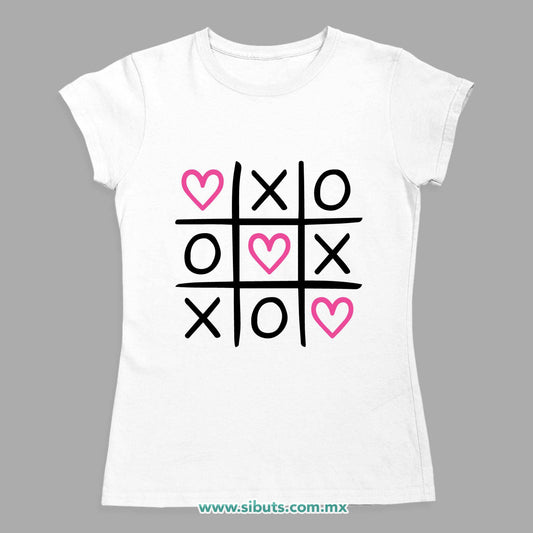 Playera Mujer San Valentin Juego de Gato