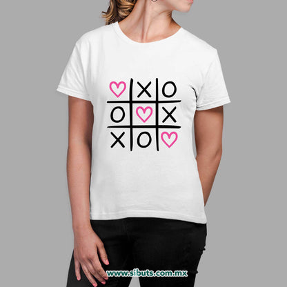 Playera Mujer San Valentin Juego de Gato