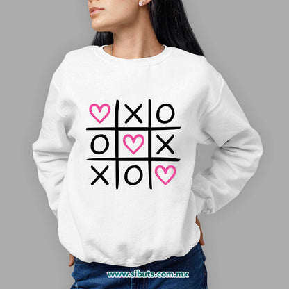 Sudadera Mujer Cuello Redondo San Valentin Juego de Gato