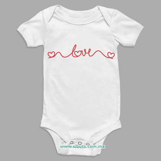 Pañalero Bebé San Valentin Hilo Corazón Love