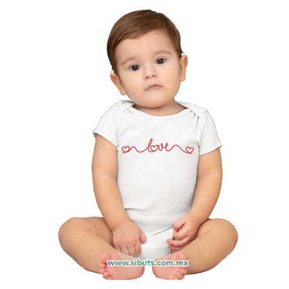 Pañalero Bebé San Valentin Hilo Corazón Love