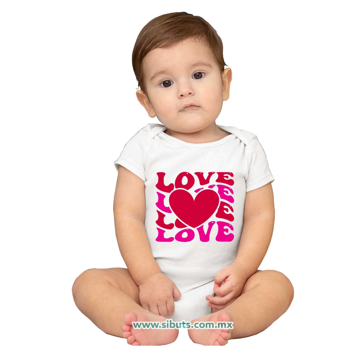 Pañalero Bebé San Valentin Love Love Corazón