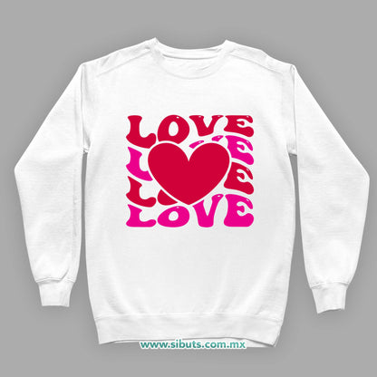 Sudadera Niña Cuello Redondo San Valentin Love
