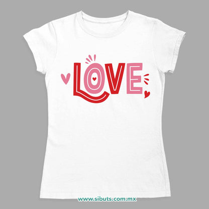 Playera Mujer San Valentin Love