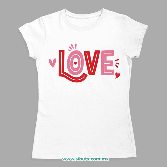 Playera Mujer San Valentin Love