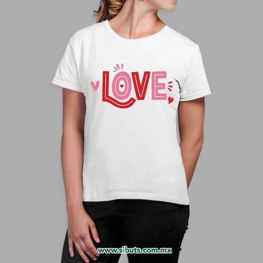 Playera Mujer San Valentin Love