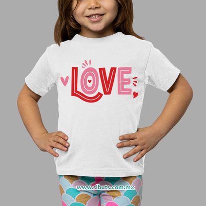 Playera Niño San Valentin Love