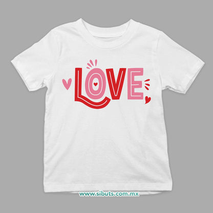 Playera Niño San Valentin Love
